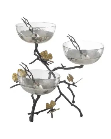 Michael Aram Butterfly Ginkgo Triple Bowl Set | Thumbnail 1 Michael Aram Butterfly Ginkgo Triple Bowl Set | Thumbnail 1