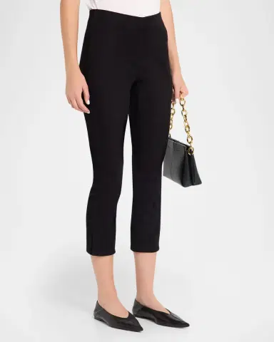 Vince Stretch-Suede Split Hem Crop Pants | Thumbnail 4 Vince Stretch-Suede Split Hem Crop Pants | Thumbnail 4
