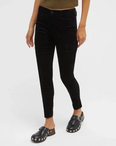 Vince Stretch-Suede Split Hem Crop Pants | Thumbnail 8 Vince Stretch-Suede Split Hem Crop Pants | Thumbnail 8