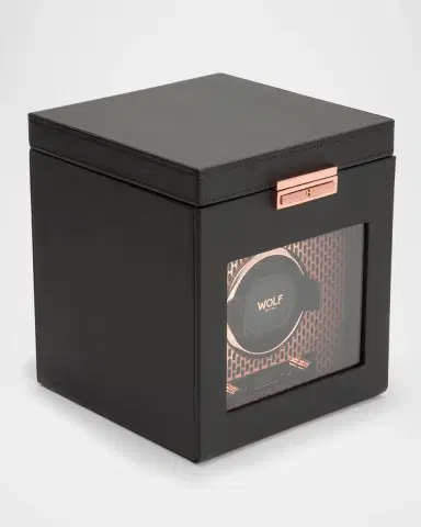 WOLF Axis Single Watch Winder with Storage | Thumbnail 4 WOLF Axis Single Watch Winder with Storage | Thumbnail 4