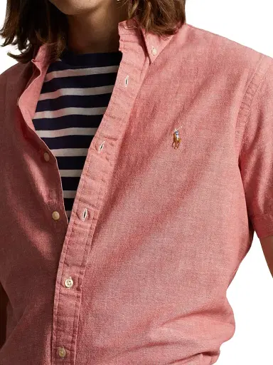 Polo Ralph Lauren Men's Classic-Fit Chambray Shirt - Nautical Red White | Thumbnail 5 Polo Ralph Lauren Men's Classic-Fit Chambray Shirt - Nautical Red White | Thumbnail 5