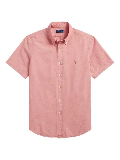 Polo Ralph Lauren Men's Classic-Fit Chambray Shirt - Nautical Red White | Thumbnail 1 Polo Ralph Lauren Men's Classic-Fit Chambray Shirt - Nautical Red White | Thumbnail 1