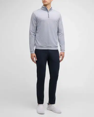 Peter Millar Men 's Perth Micro-Stripe Half-Zip Sweater | Thumbnail 3 Peter Millar Men 's Perth Micro-Stripe Half-Zip Sweater | Thumbnail 3
