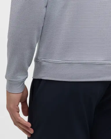 Peter Millar Men 's Perth Micro-Stripe Half-Zip Sweater | Thumbnail 7 Peter Millar Men 's Perth Micro-Stripe Half-Zip Sweater | Thumbnail 7