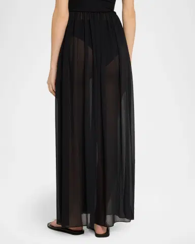 Ramy Brook Calista Smocked Strapless Side-Split Coverup Dress | Thumbnail 3 Ramy Brook Calista Smocked Strapless Side-Split Coverup Dress | Thumbnail 3