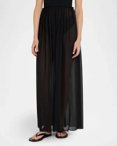 Ramy Brook Calista Smocked Strapless Side-Split Coverup Dress | Thumbnail 4 Ramy Brook Calista Smocked Strapless Side-Split Coverup Dress | Thumbnail 4