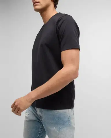 Frame Men's Heavyweight Cotton Crewneck Classic Fit T-Shirt | Thumbnail 6 Frame Men's Heavyweight Cotton Crewneck Classic Fit T-Shirt | Thumbnail 6
