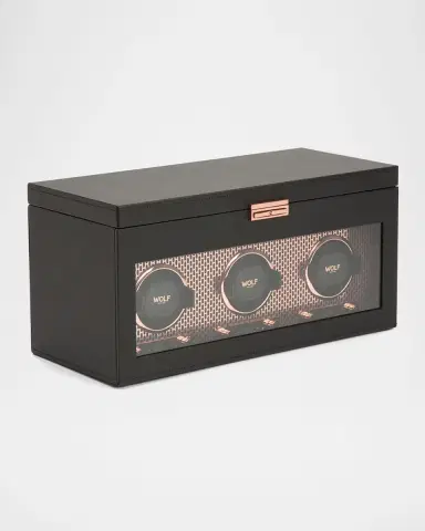 WOLF Axis Triple Watch Winder with Storage | Thumbnail 2 WOLF Axis Triple Watch Winder with Storage | Thumbnail 2