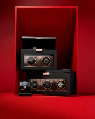 WOLF Axis Triple Watch Winder with Storage | Thumbnail 4 WOLF Axis Triple Watch Winder with Storage | Thumbnail 4