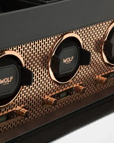 WOLF Axis Triple Watch Winder with Storage | Thumbnail 5 WOLF Axis Triple Watch Winder with Storage | Thumbnail 5