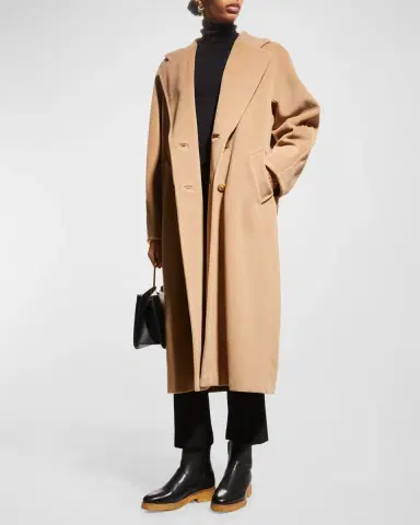 Max Mara Wool-Cashmere Double-Breasted Madame Coat | Thumbnail 3 Max Mara Wool-Cashmere Double-Breasted Madame Coat | Thumbnail 3