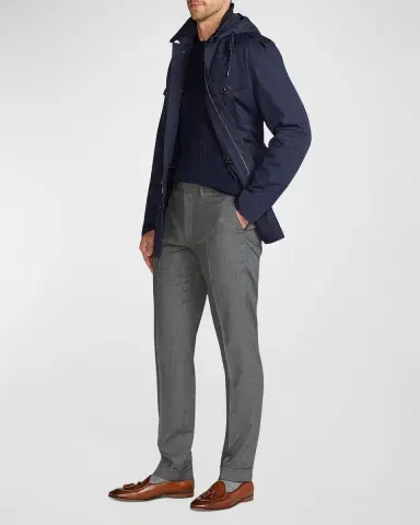 Ralph Lauren Purple Label Gregory Hand-Tailored Wool Serge Trouser | Thumbnail 2 Ralph Lauren Purple Label Gregory Hand-Tailored Wool Serge Trouser | Thumbnail 2