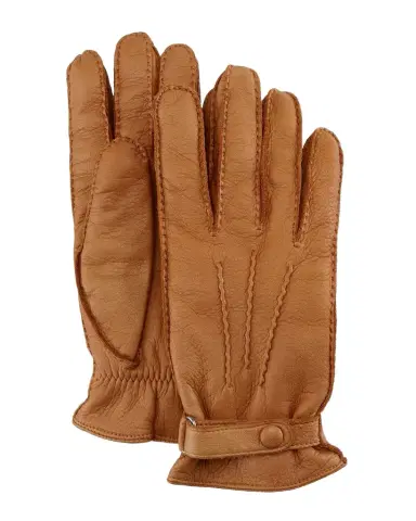 Hestra Gloves Winston Snap Leather Cashmere-Lined Gloves | Thumbnail 1 Hestra Gloves Winston Snap Leather Cashmere-Lined Gloves | Thumbnail 1