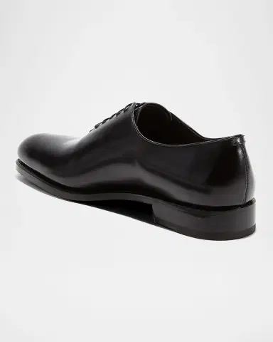 Ferragamo Men's Angiolo Tramezza Whole-Cut Leather Lace-Up Shoes | Thumbnail 3 Ferragamo Men's Angiolo Tramezza Whole-Cut Leather Lace-Up Shoes | Thumbnail 3