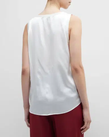Lafayette 148 New York Perla Luxe Reversible Silk Charmeuse Shell | Thumbnail 2 Lafayette 148 New York Perla Luxe Reversible Silk Charmeuse Shell | Thumbnail 2
