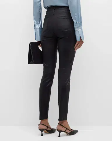 L 'AGENCE Marguerite Coated Modal Denim High-Rise Skinny Jeans | Thumbnail 6 L 'AGENCE Marguerite Coated Modal Denim High-Rise Skinny Jeans | Thumbnail 6