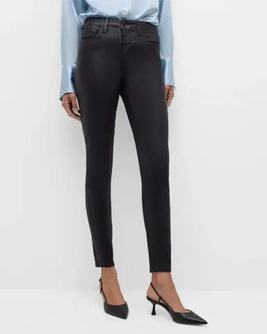 L 'AGENCE Marguerite Coated Modal Denim High-Rise Skinny Jeans | Thumbnail 7 L 'AGENCE Marguerite Coated Modal Denim High-Rise Skinny Jeans | Thumbnail 7