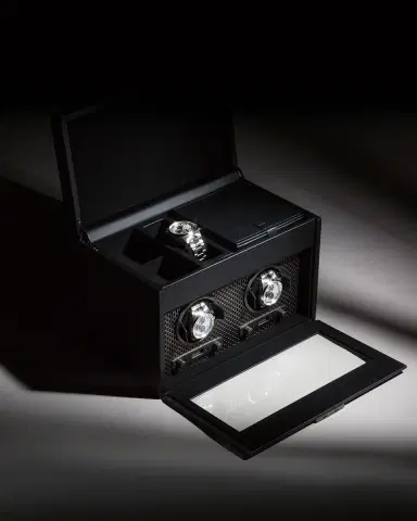 WOLF Axis Double Watch Winder with Storage | Thumbnail 5 WOLF Axis Double Watch Winder with Storage | Thumbnail 5