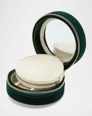 Wolf Zoe Round Travel Jewelry Case | Thumbnail 2 Wolf Zoe Round Travel Jewelry Case | Thumbnail 2