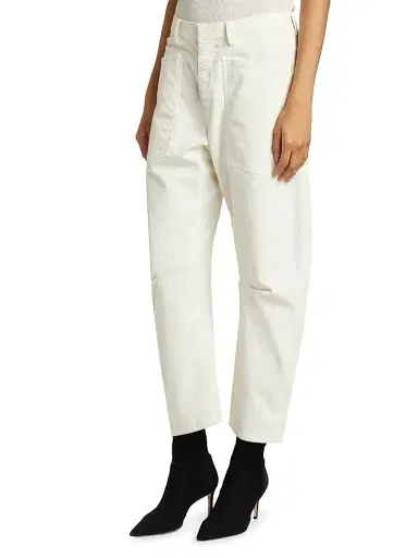 Nili Lotan Women's Shon Corduroy Pants - Stone - Size 12 | Thumbnail 4 Nili Lotan Women's Shon Corduroy Pants - Stone - Size 12 | Thumbnail 4