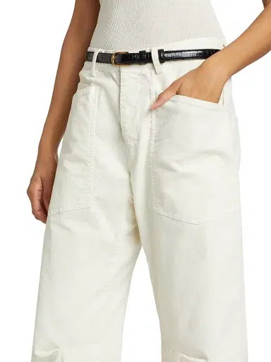 Nili Lotan Women's Shon Corduroy Pants - Stone - Size 12 | Thumbnail 6 Nili Lotan Women's Shon Corduroy Pants - Stone - Size 12 | Thumbnail 6