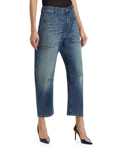 Nili Lotan Women's Shon Barrel Jeans - Classic Wash - Size 31 | Thumbnail 4 Nili Lotan Women's Shon Barrel Jeans - Classic Wash - Size 31 | Thumbnail 4