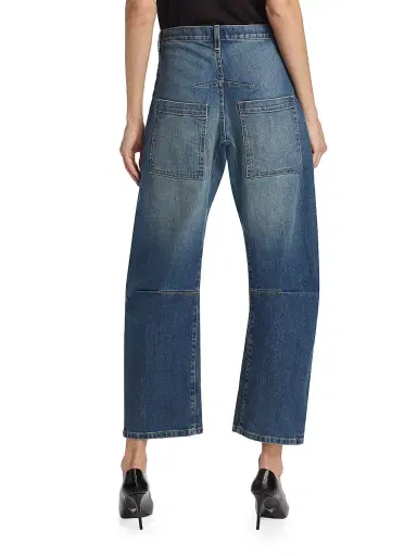 Nili Lotan Women's Shon Barrel Jeans - Classic Wash - Size 31 | Thumbnail 5 Nili Lotan Women's Shon Barrel Jeans - Classic Wash - Size 31 | Thumbnail 5