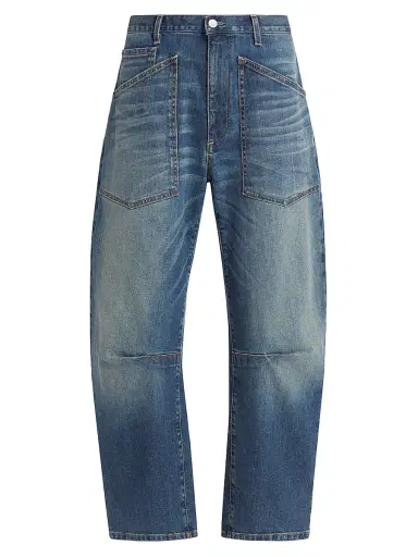 Nili Lotan Women's Shon Barrel Jeans - Classic Wash - Size 31 | Thumbnail 1 Nili Lotan Women's Shon Barrel Jeans - Classic Wash - Size 31 | Thumbnail 1