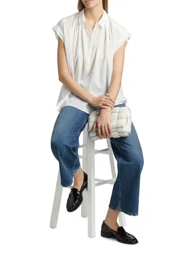 Nili Lotan Women's Normandy Pleated Blouse - | Thumbnail 2 Nili Lotan Women's Normandy Pleated Blouse - | Thumbnail 2