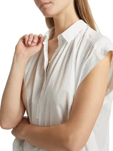 Nili Lotan Women's Normandy Pleated Blouse - | Thumbnail 6 Nili Lotan Women's Normandy Pleated Blouse - | Thumbnail 6