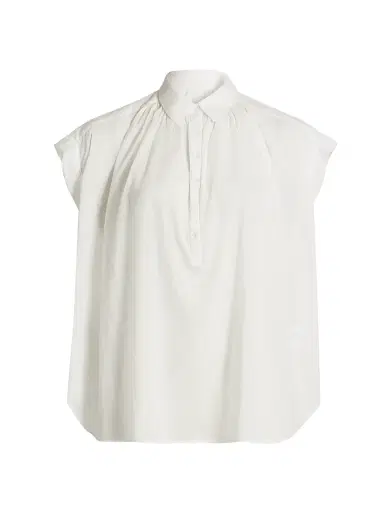 Nili Lotan Women's Normandy Pleated Blouse - | Thumbnail 1 Nili Lotan Women's Normandy Pleated Blouse - | Thumbnail 1