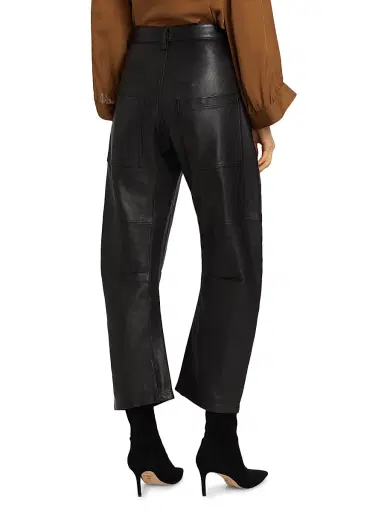 Nili Lotan Women's Shon Leather Pants - Black - Size 8 | Thumbnail 5 Nili Lotan Women's Shon Leather Pants - Black - Size 8 | Thumbnail 5