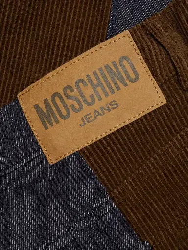 Moschino Jeans Women's Mix Media Mid-Rise Cigarette Jeans - Multi Blue | Thumbnail 7 Moschino Jeans Women's Mix Media Mid-Rise Cigarette Jeans - Multi Blue | Thumbnail 7