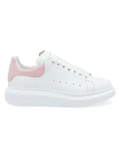 Alexander McQueen Women's Leather Low-Top Sneakers - White Patchouli - Size 11.5 | Thumbnail 1 Alexander McQueen Women's Leather Low-Top Sneakers - White Patchouli - Size 11.5 | Thumbnail 1