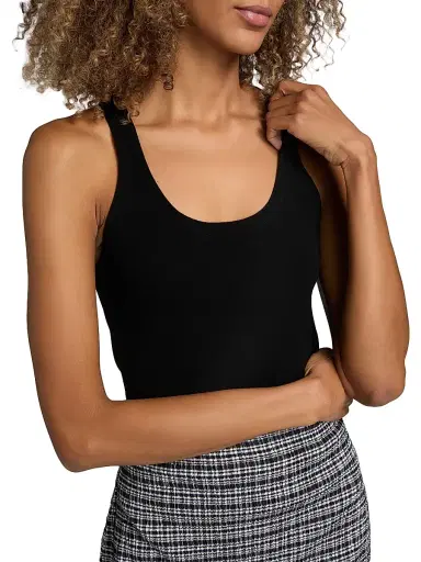 Vince Women's Stretch Rib-Knit Scoopneck Tank | Thumbnail 6 Vince Women's Stretch Rib-Knit Scoopneck Tank | Thumbnail 6