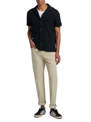 Vince Men's Macro-Waffle Camp Shirt | Thumbnail 2 Vince Men's Macro-Waffle Camp Shirt | Thumbnail 2