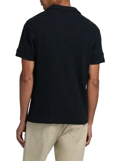 Vince Men's Macro-Waffle Camp Shirt | Thumbnail 5 Vince Men's Macro-Waffle Camp Shirt | Thumbnail 5
