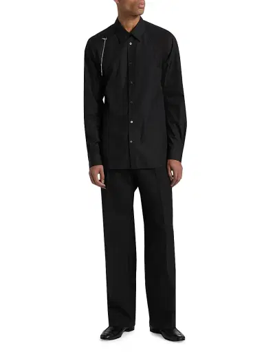 McQueen Men's T-Bar Harness Shirt - Black | Thumbnail 2 McQueen Men's T-Bar Harness Shirt - Black | Thumbnail 2