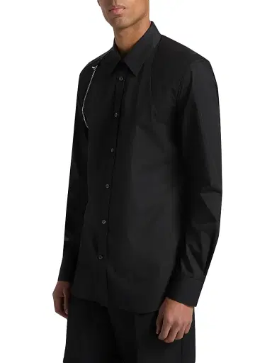 McQueen Men's T-Bar Harness Shirt - Black | Thumbnail 4 McQueen Men's T-Bar Harness Shirt - Black | Thumbnail 4