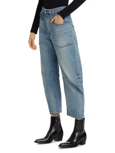 Nili Lotan Women's Shon Barrel Jeans | Thumbnail 4 Nili Lotan Women's Shon Barrel Jeans | Thumbnail 4