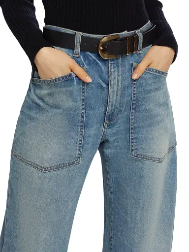 Nili Lotan Women's Shon Barrel Jeans | Thumbnail 6 Nili Lotan Women's Shon Barrel Jeans | Thumbnail 6