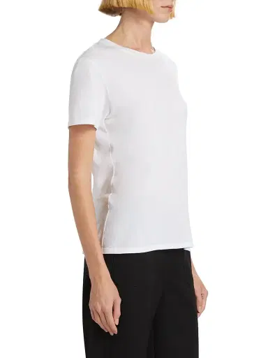 Nili Lotan Women's Mariela Cotton Crewneck T-Shirt - White | Thumbnail 4 Nili Lotan Women's Mariela Cotton Crewneck T-Shirt - White | Thumbnail 4