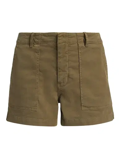 Nili Lotan Women's Utility Cotton Cargo Shorts - Military Green - Size 12 | Thumbnail 1 Nili Lotan Women's Utility Cotton Cargo Shorts - Military Green - Size 12 | Thumbnail 1