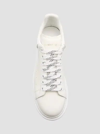 Alexander McQueen Men's Oversized Leather Platform Sneakers - White - Size 9 | Thumbnail 4 Alexander McQueen Men's Oversized Leather Platform Sneakers - White - Size 9 | Thumbnail 4