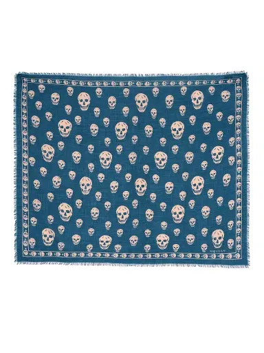 Alexander McQueen Women's Skull Wool Scarf | Thumbnail 1 Alexander McQueen Women's Skull Wool Scarf | Thumbnail 1