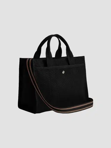 Coach Women's Cargo Canvas & Leather Tote Bag - Black | Thumbnail 4 Coach Women's Cargo Canvas & Leather Tote Bag - Black | Thumbnail 4