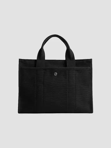 Coach Women's Cargo Canvas & Leather Tote Bag - Black | Thumbnail 5 Coach Women's Cargo Canvas & Leather Tote Bag - Black | Thumbnail 5