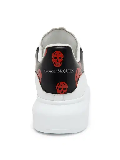Alexander McQueen Men's Oversized Skull-Print Leather Low-Top Sneakers - White Black - Size 14 | Thumbnail 5 Alexander McQueen Men's Oversized Skull-Print Leather Low-Top Sneakers - White Black - Size 14 | Thumbnail 5