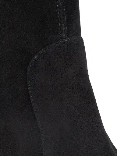 Stuart Weitzman Women's Stuart Power 75 75MM Suede Boots - Black | Thumbnail 5 Stuart Weitzman Women's Stuart Power 75 75MM Suede Boots - Black | Thumbnail 5