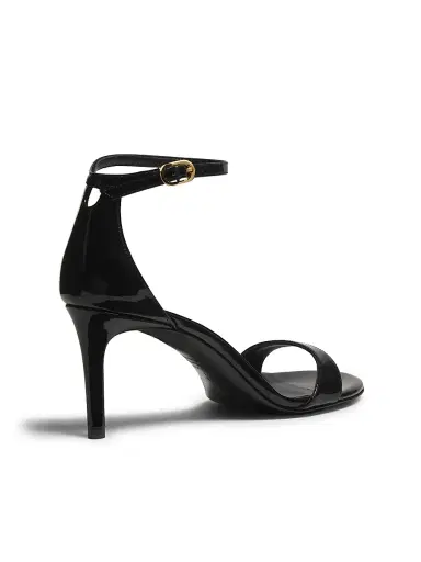 Stuart Weitzman Women's Nudist II 75MM Patent Leather Sandals - Black - Size 9.5 | Thumbnail 3 Stuart Weitzman Women's Nudist II 75MM Patent Leather Sandals - Black - Size 9.5 | Thumbnail 3